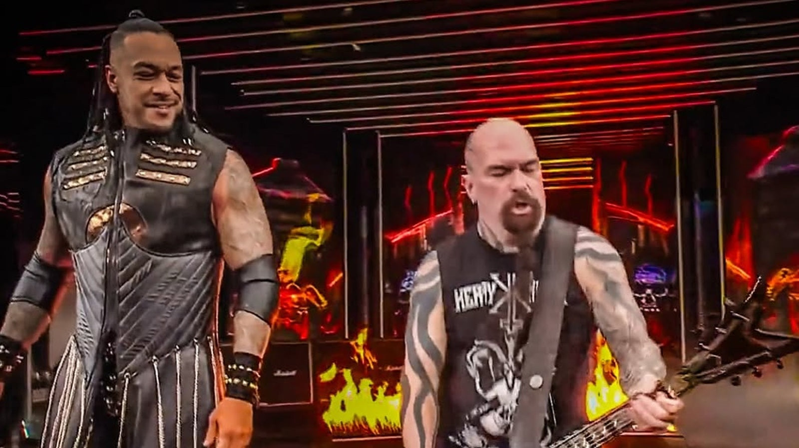 See KERRY KING make WrestleMania debut with DAMIAN PRIEST