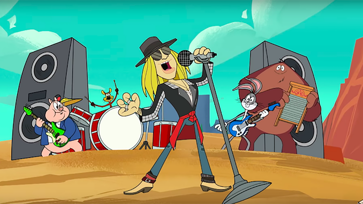 See Axl Rose Stop Asteroid With Song in ‘Looney Tunes’ “Rock the Rock” Video