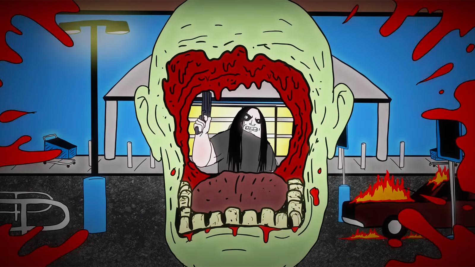 See Cannibal Corpse Singer Kill Zombies in Gory New Animated Video