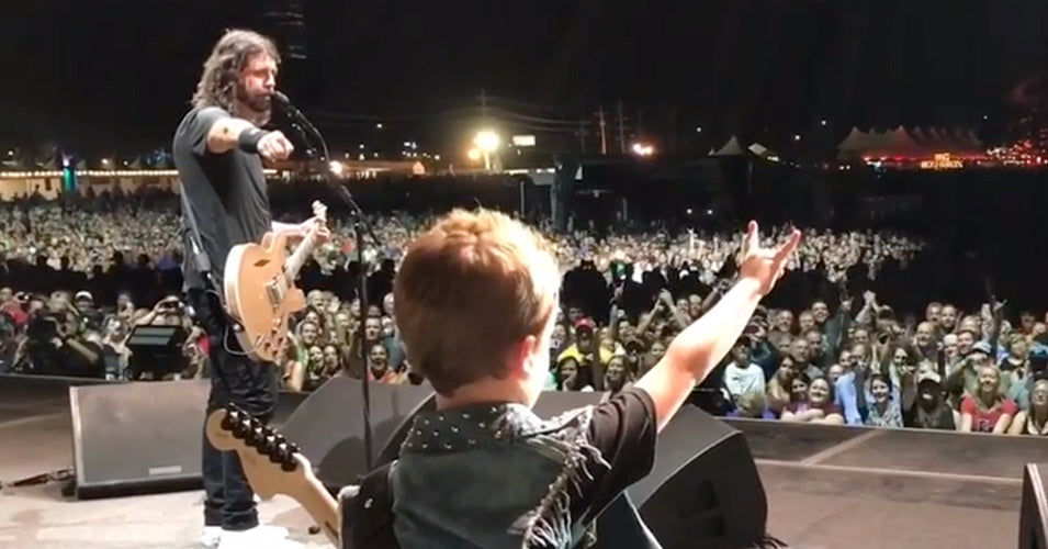 See Scott Ian’s 8-Year-Old Son Play With Foo Fighters at Kentucky Festival