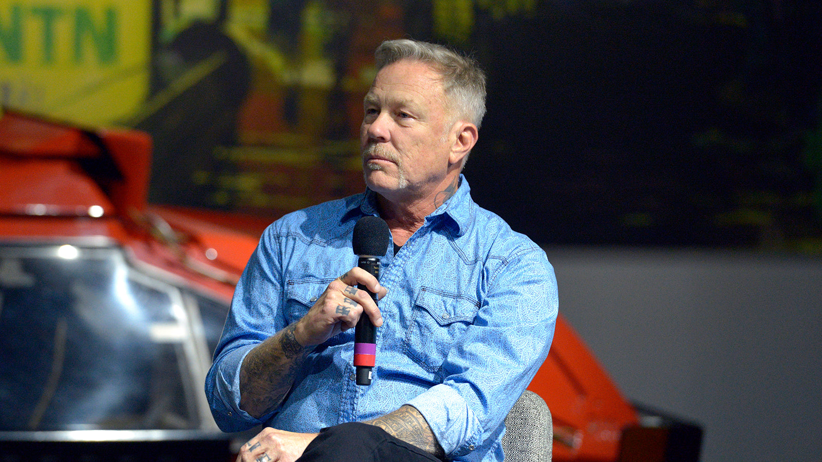 James Hetfield Makes First Post-Rehab Appearance at Custom Car Exhibit