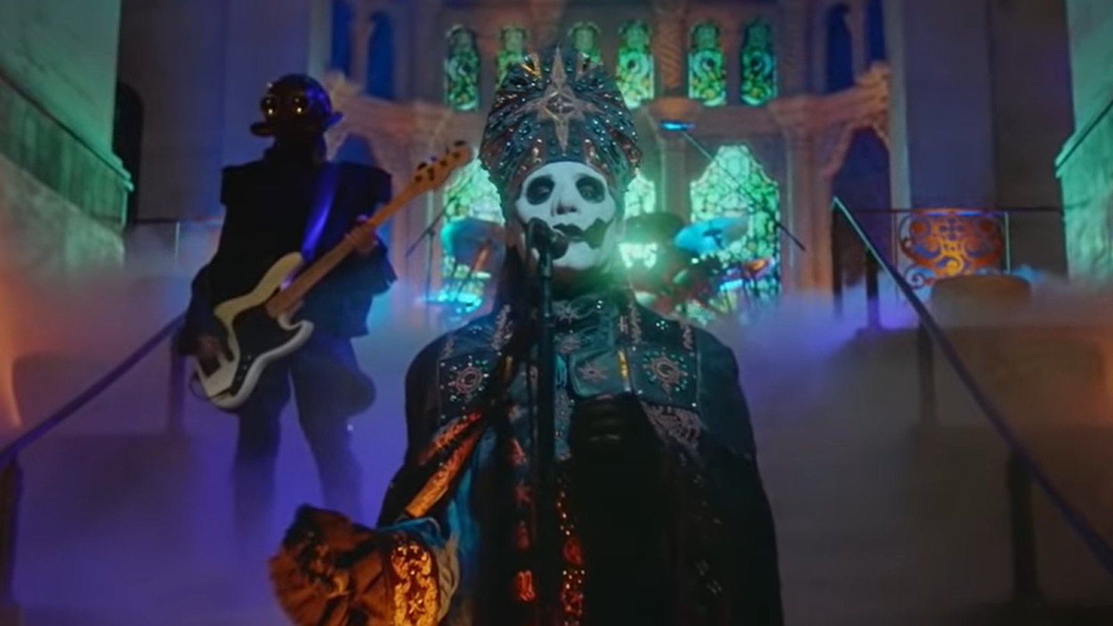 See Ghost Play “Call Me Little Sunshine” in a Mausoleum on ‘Kimmel’