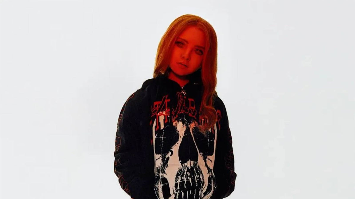 WTF?! M3GAN models DEFTONES hoodie for Heaven by Marc Jacobs