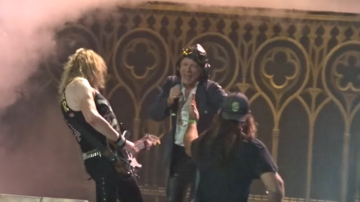 See Iron Maiden’s Bruce Dickinson Drag Unruly Fan Offstage by Neck