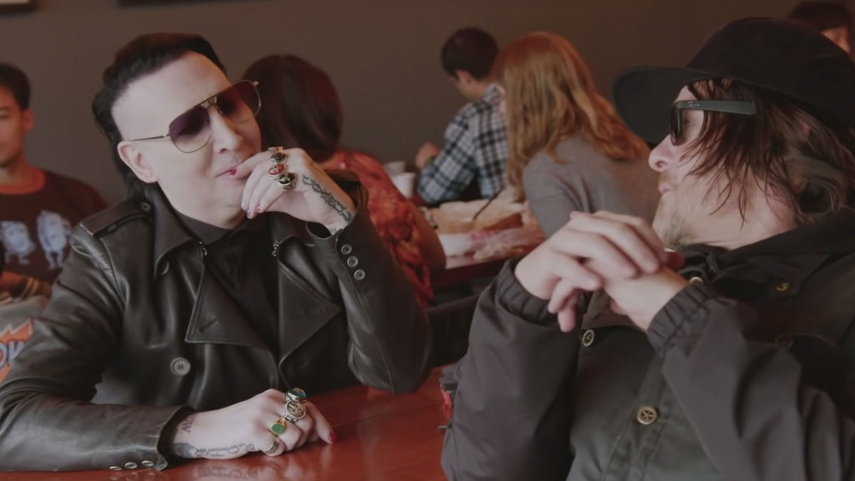 See Marilyn Manson, Norman Reedus Eat Hot Chicken, Ride Motorcycle, Talk Arrests