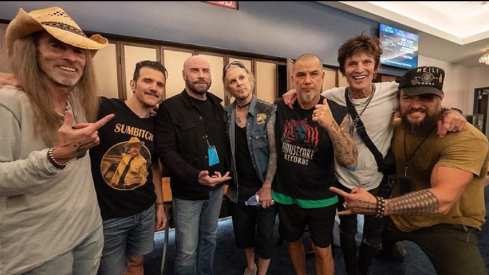 Celebs at METALLICA and PANTERA: See JOHN TRAVOLTA, JASON MOMOA, more rock out