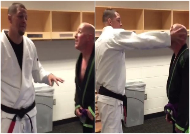 Watch UFC Star Nate Diaz Give Tool’s Maynard James Keenan the “Stockton Slap”