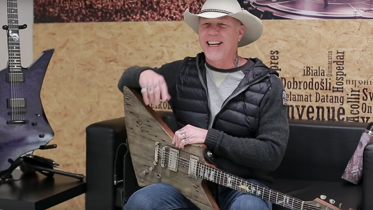 See James Hetfield Introduce “Carl,” Guitar Made From Pieces of Metallica’s Old HQ
