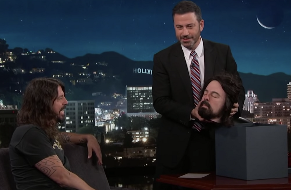 See Dave Grohl Give His Severed Head To Jimmy Kimmel