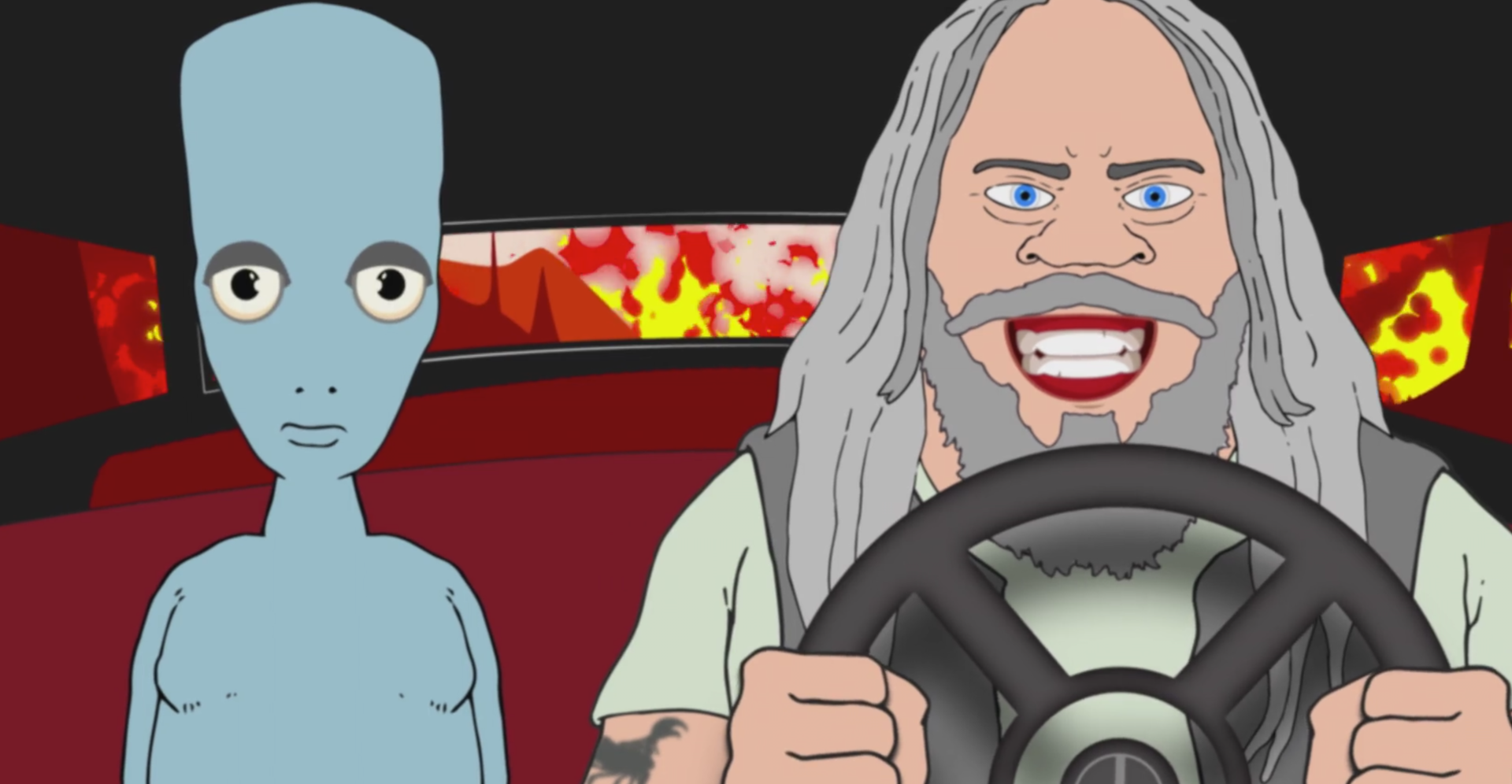 Watch Lamb of God’s Wild New Animated Video for “Jesus Built My Hotrod” Cover