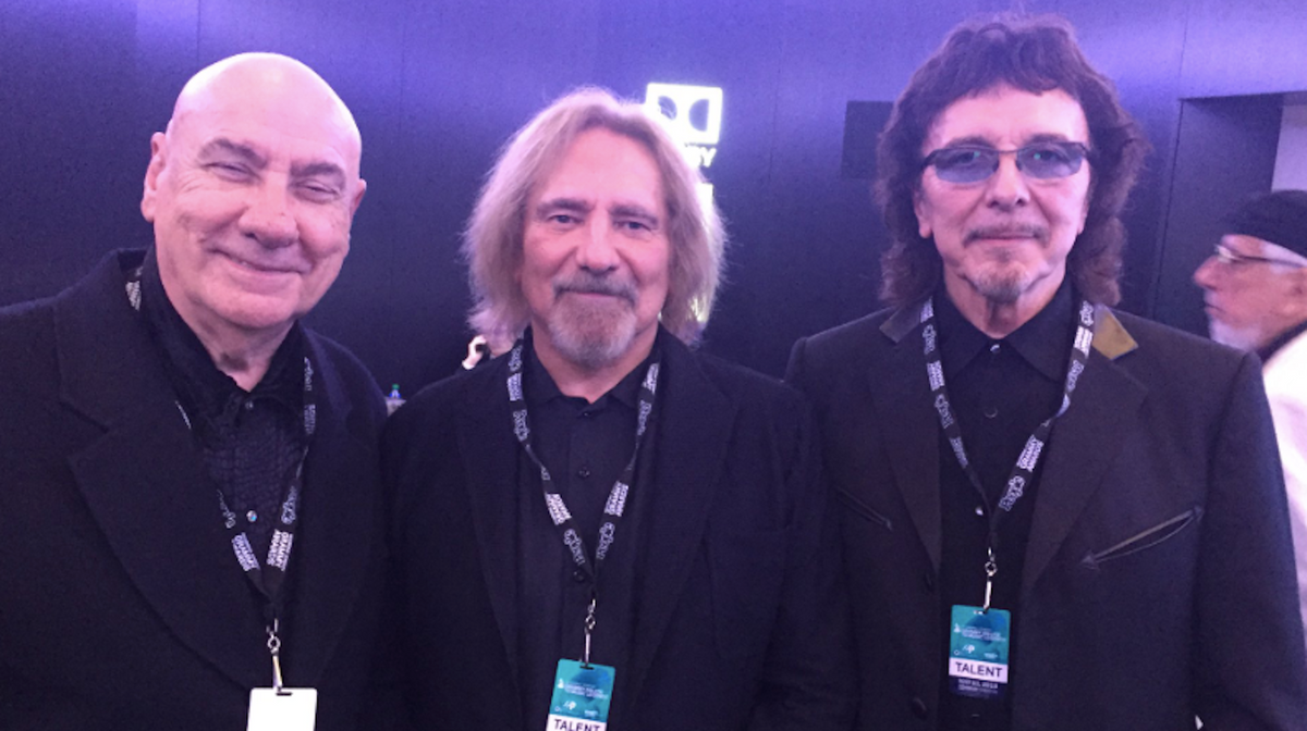 Black Sabbath’s Tony Iommi, Geezer Butler Reunite With Bill Ward at Grammy Event