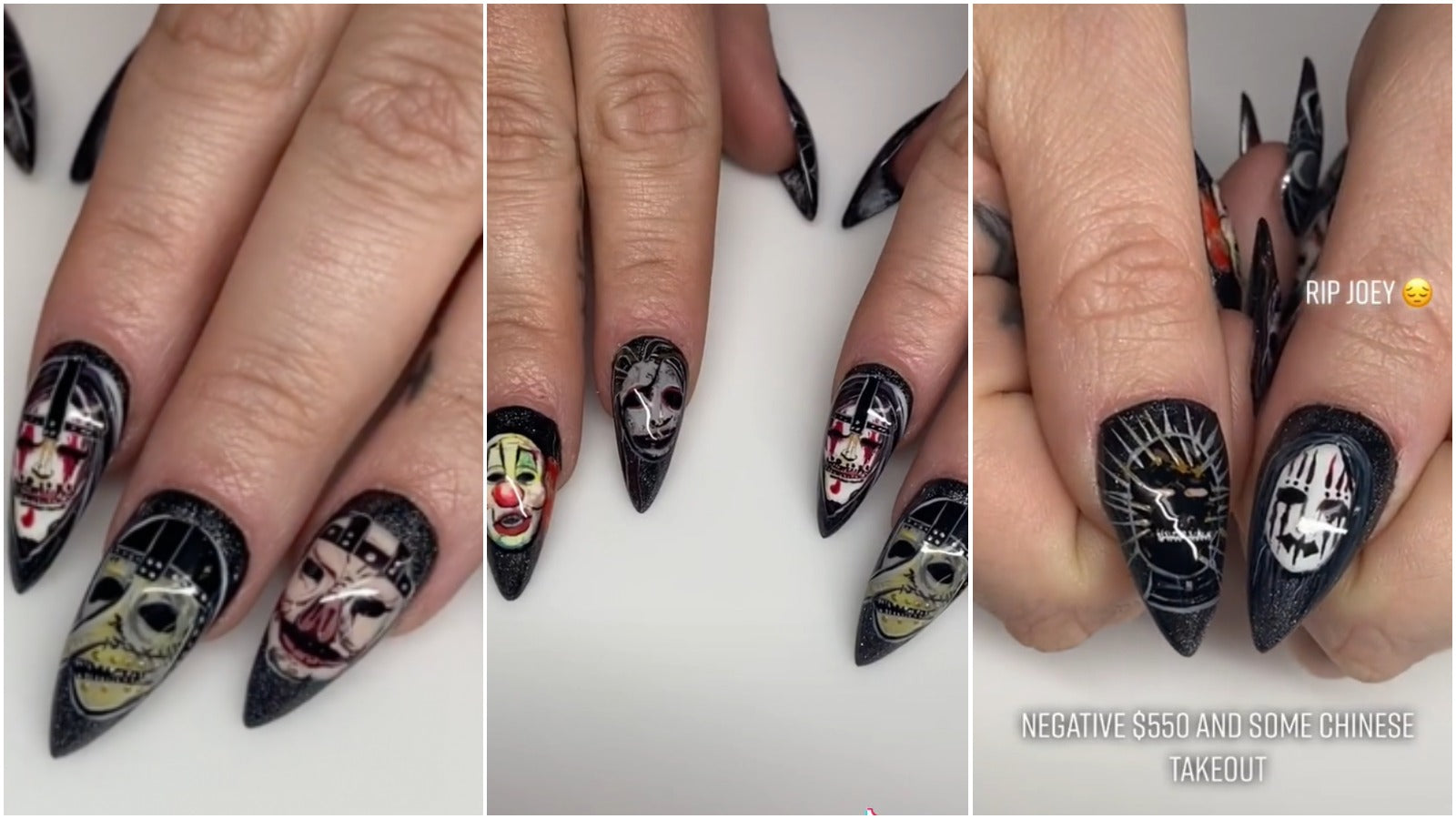 See Nail Artist’s Stunning Tribute to All 9 Classic Slipknot Members