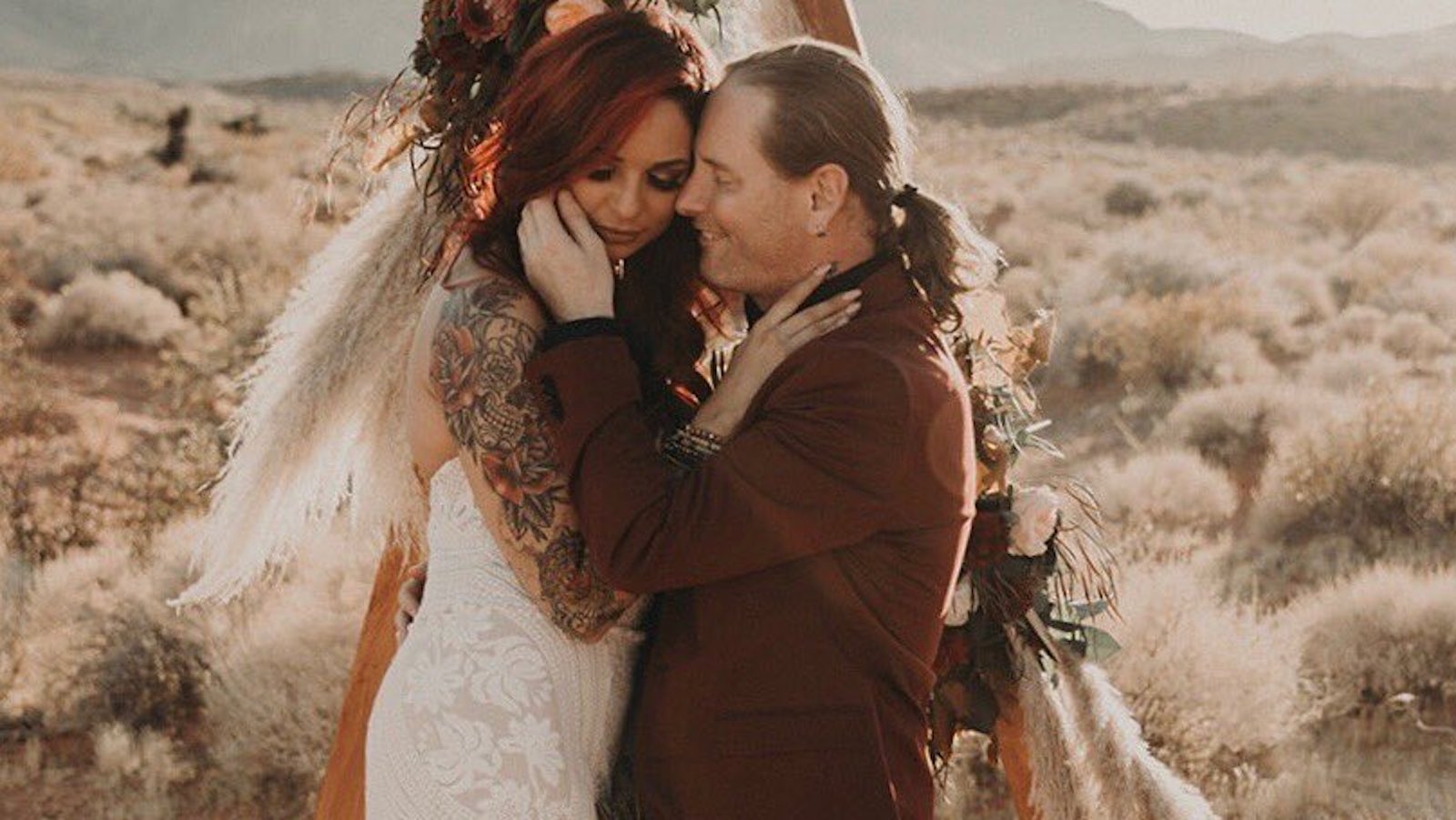Corey Taylor and Alicia Dove Share Photos and Video of Private Desert Wedding