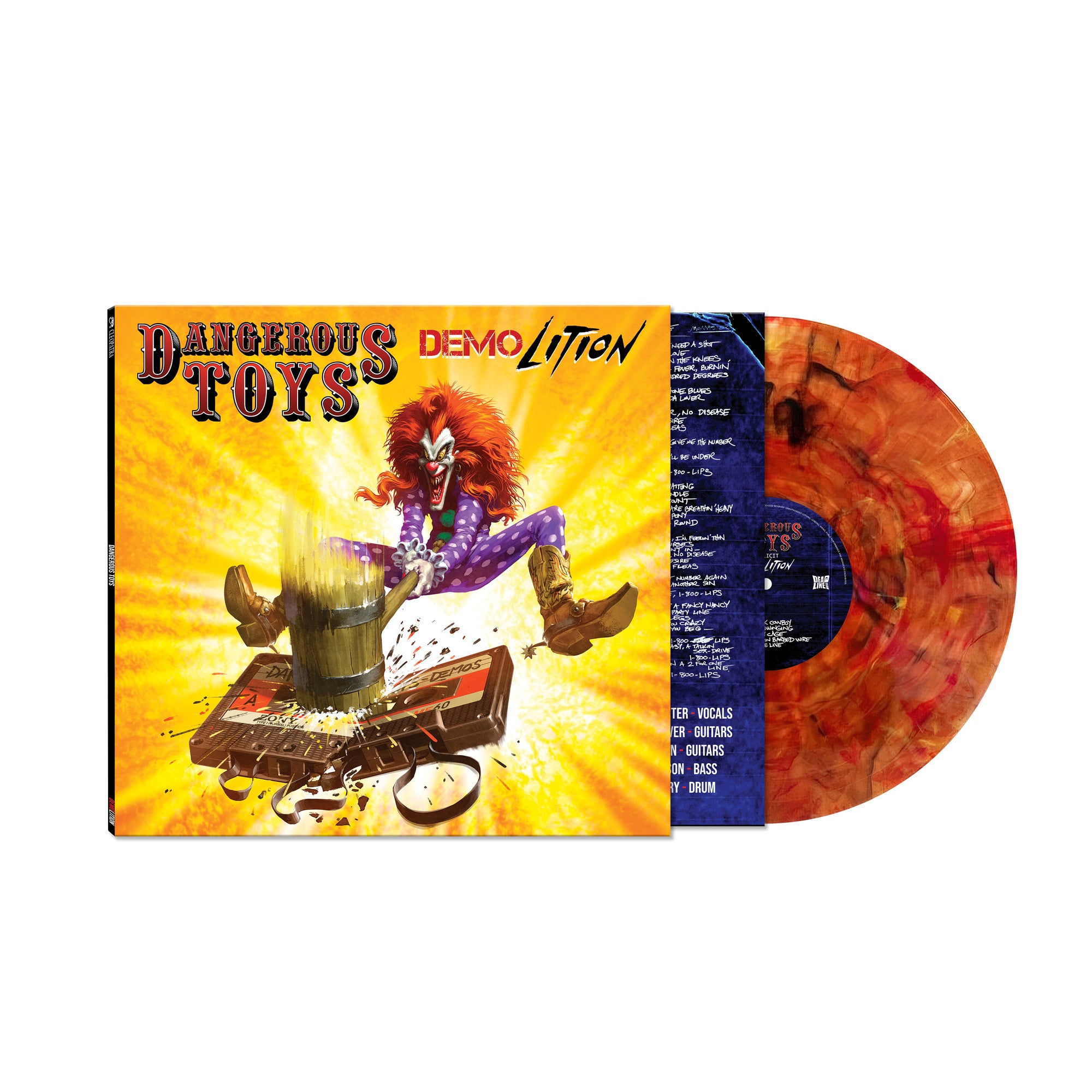 DANGEROUS TOYS 'DEMOLITION' LP (Limited Edition, Orange Marble Swirl Vinyl)