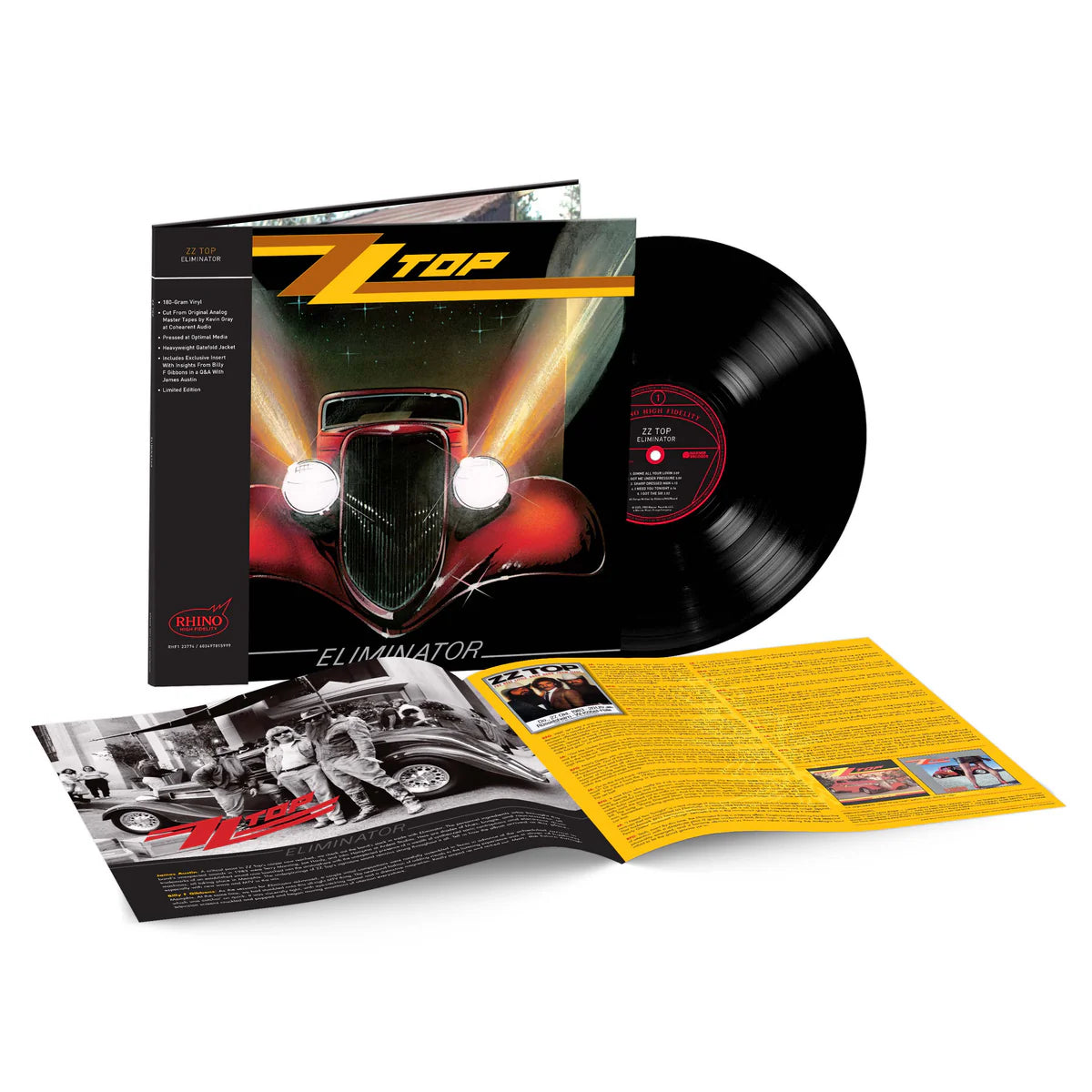 ZZ TOP 'ELIMINATOR' LP (Rhino Hi-Fi) ZZ TOP 'ELIMINATOR' LP (Rhino Hi-Fi)