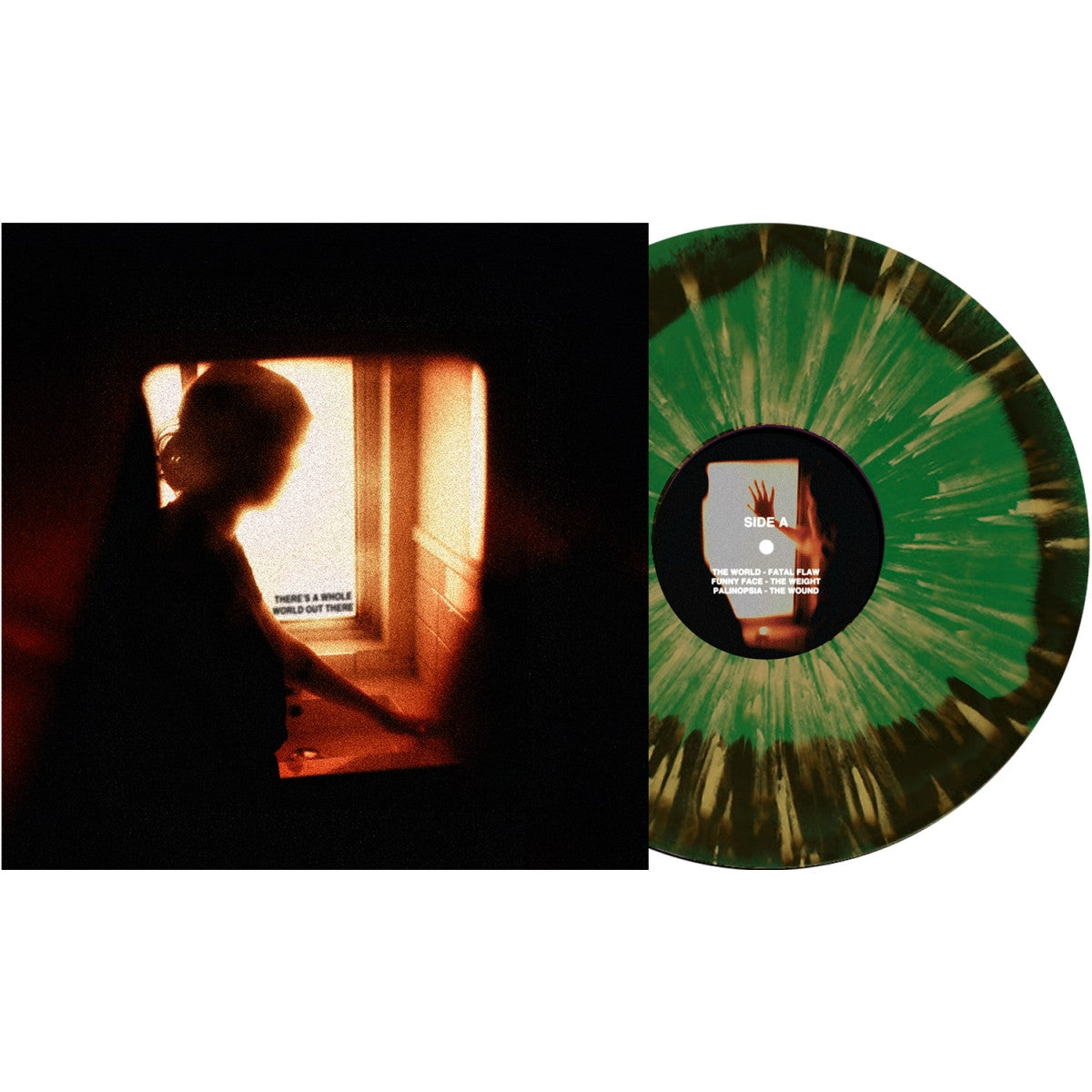 ARM'S LENGTH 'THERE'S A WHOLE WORLD OUT THERE' LP (Evergreen Black & Gold Splatter Vinyl)