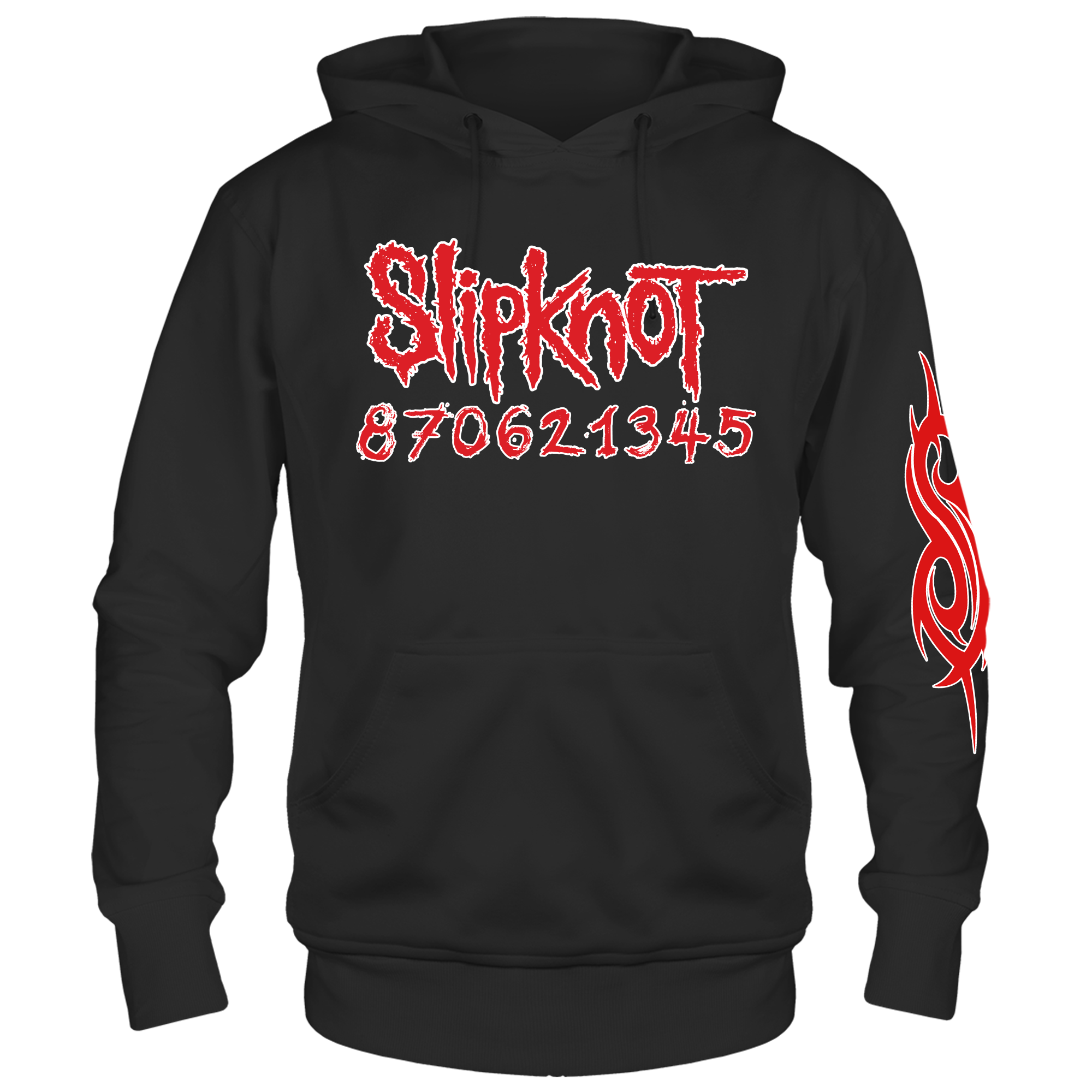 SLIPKNOT BARCODE BLACK HOODIE SLIPKNOT BARCODE BLACK HOODIE