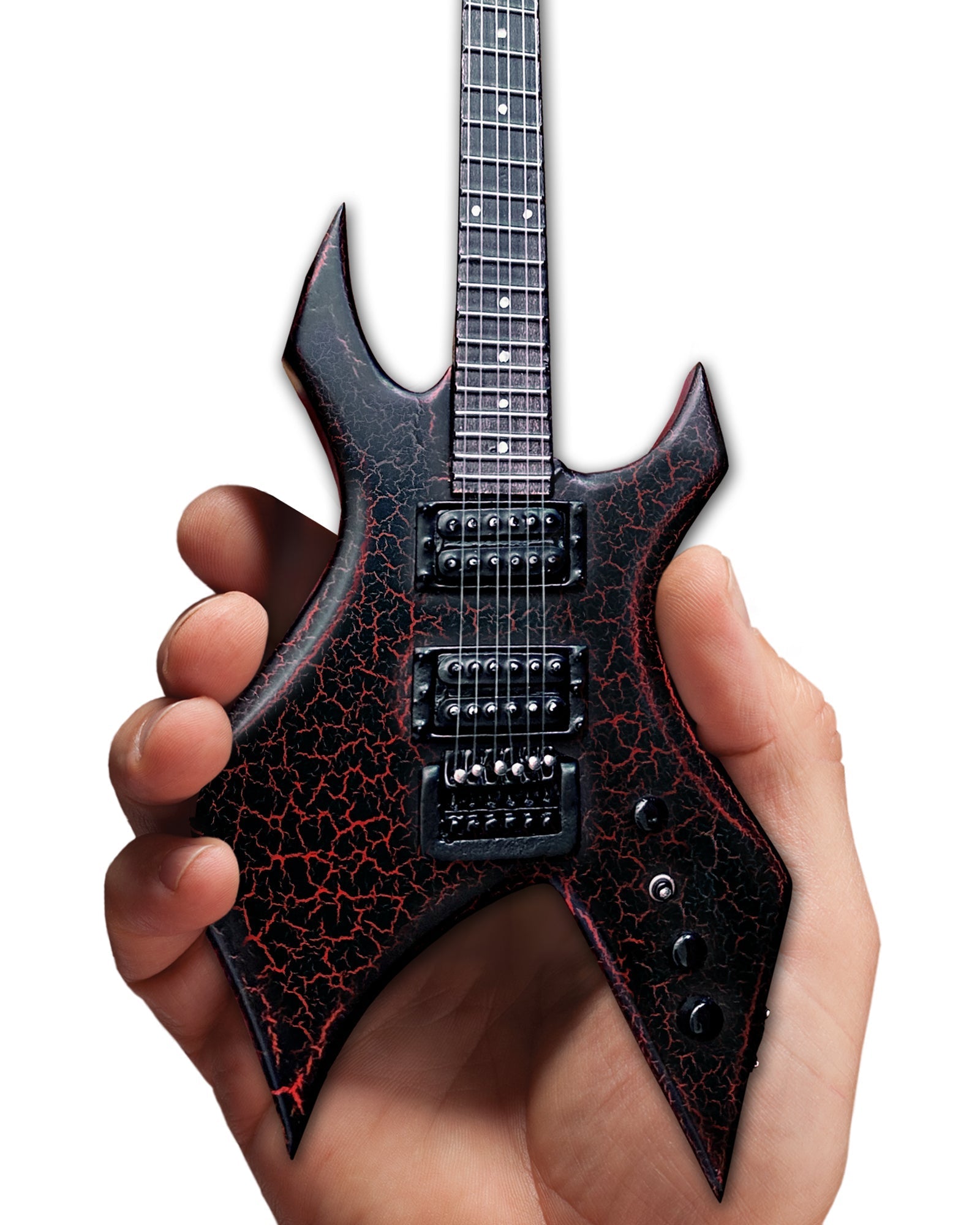 OFFICIAL STRANGER THINGS® EDDIE'S GUITAR B.C. RICH® NJ WARLOCK® MINI GUITAR MODEL