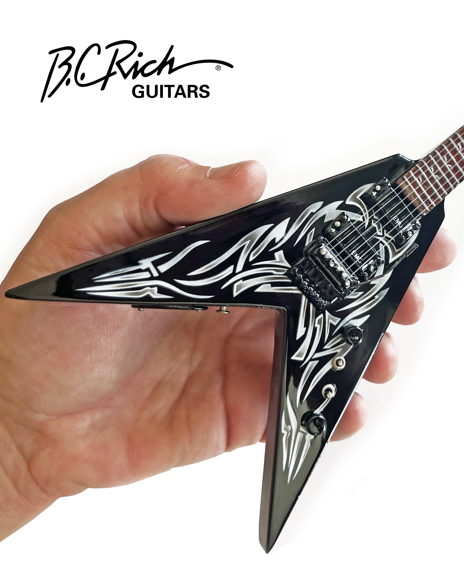 Official B.C. Rich® Kerry King Tribal V Miniature Guitar Replica