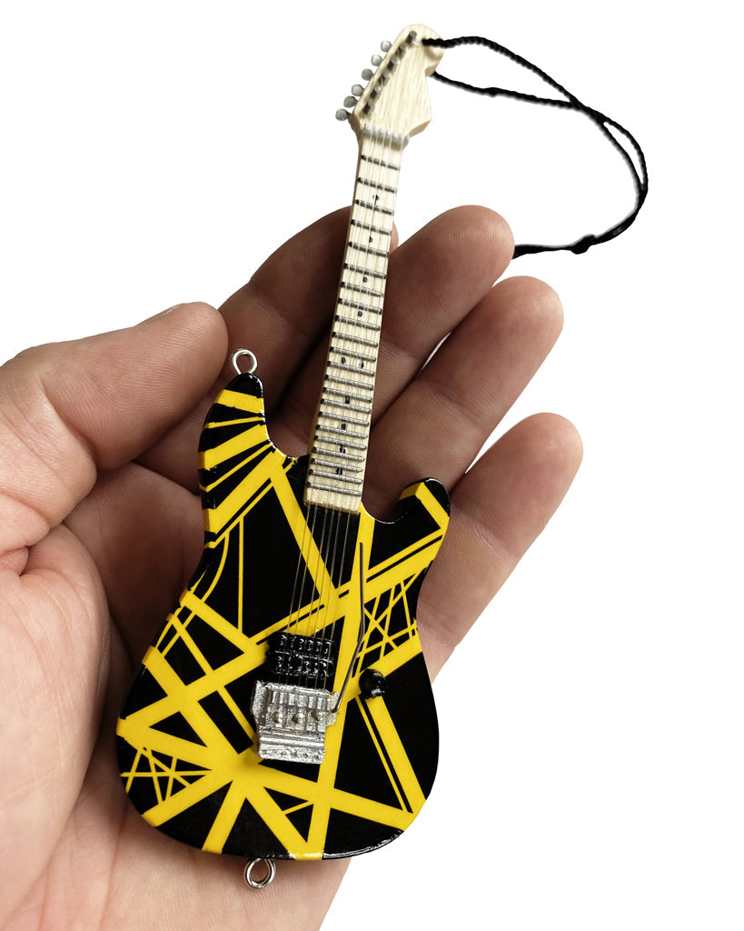 6" OFFICIALLY LICENSED EVH VH2 BUMBLEBEE GUITAR HOLIDAY ORNAMENT