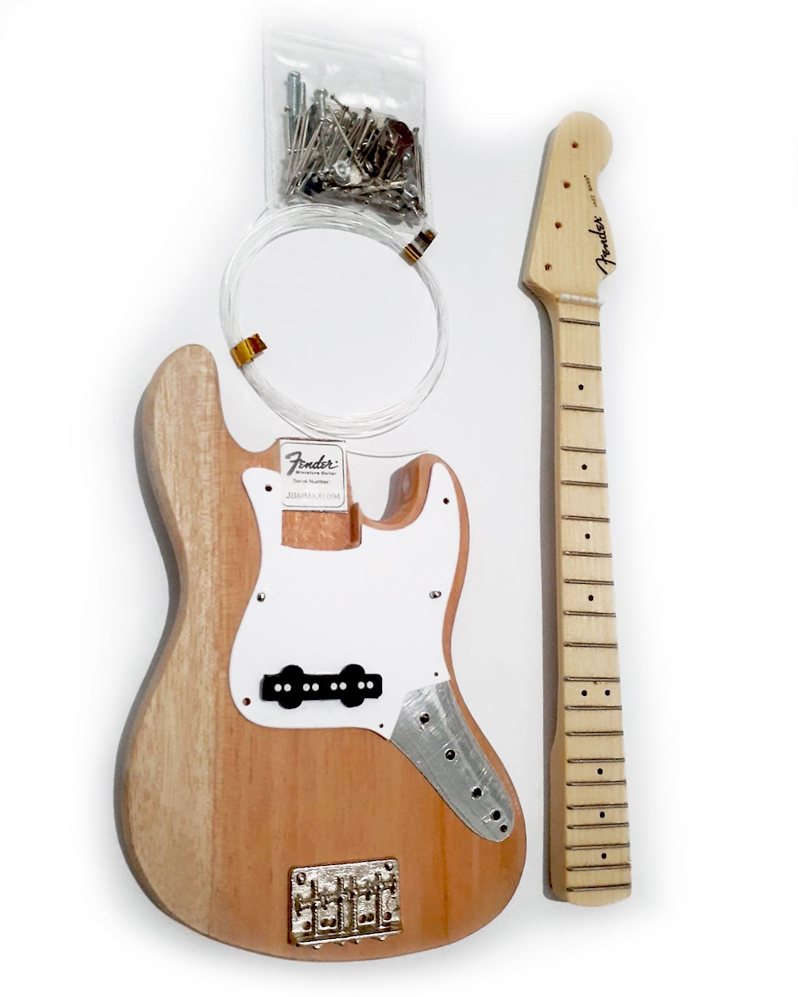 MINIATURE GUITAR MODEL KIT - FENDER™ JAZZ BASS - BUILD YOUR OWN - OFFICIALLY LICENSED