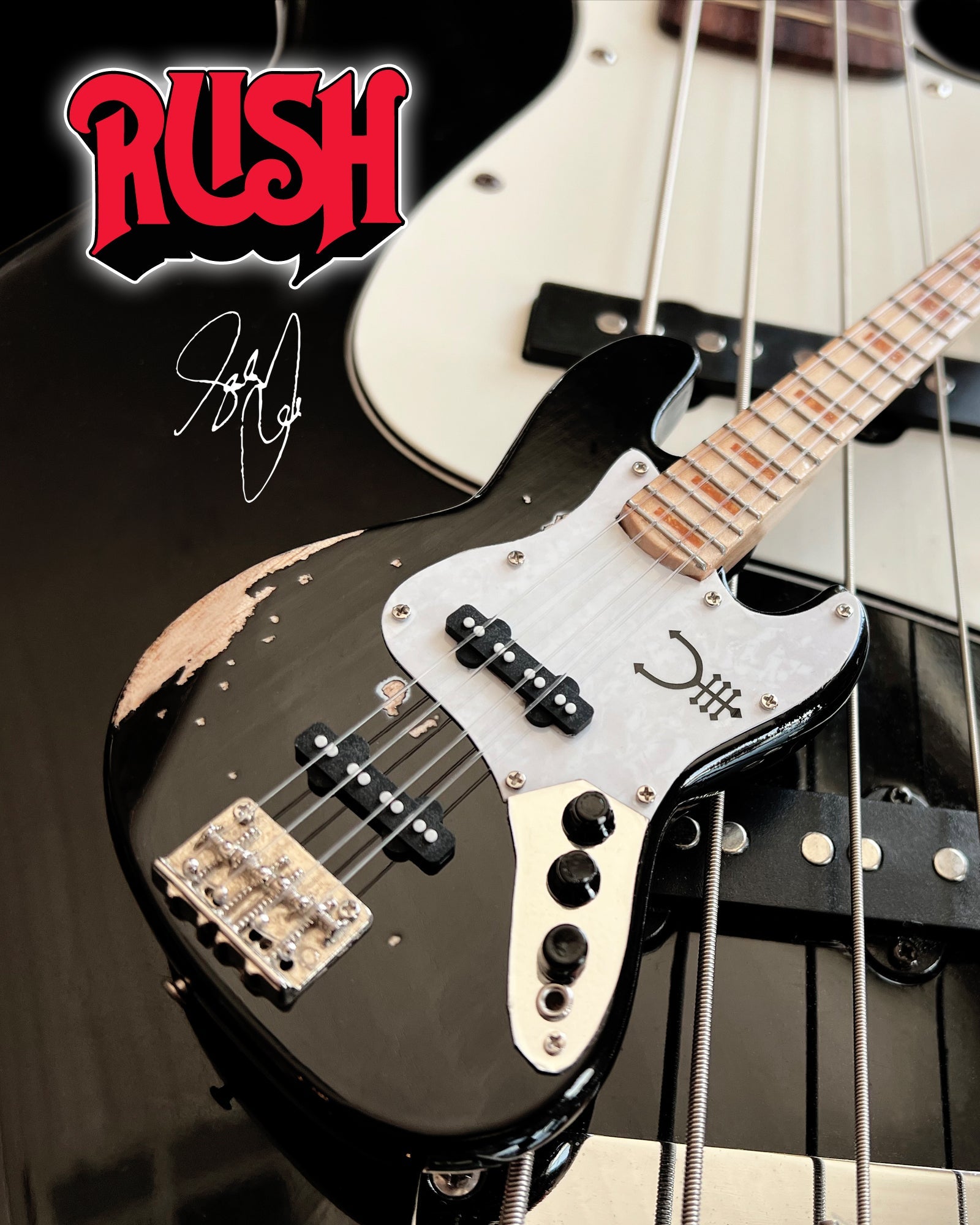 RUSH - Geddy Lee Vintage 'Tour Edition' Fender™ Jazz™ Miniature Bass