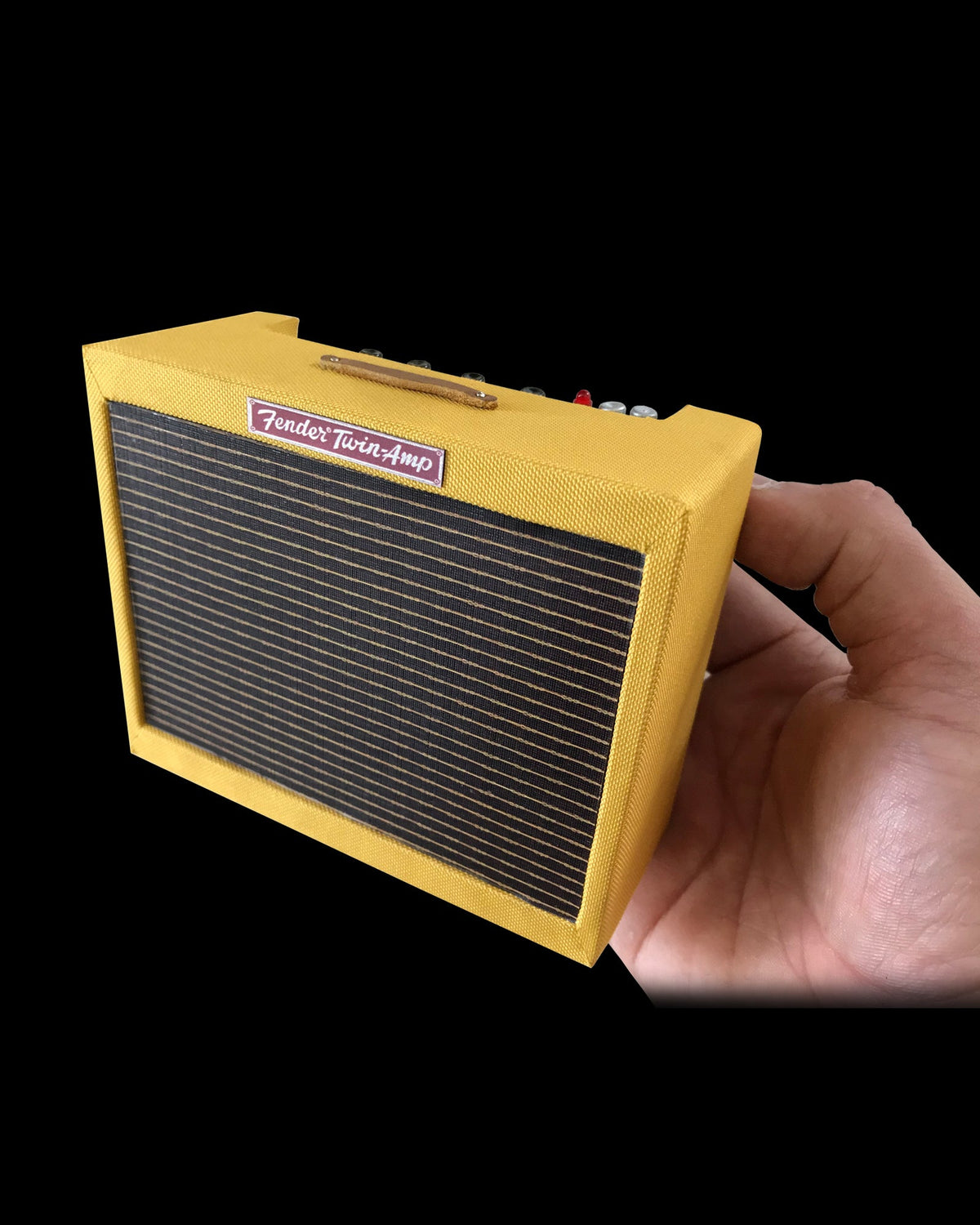 MINIATURE 1959 FENDER TWEED TWIN ORNAMENTAL AMP MODEL - OFFICIALLY LICENSED