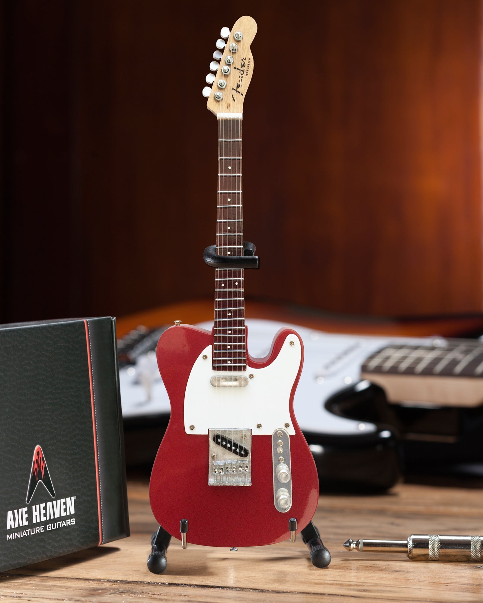 OFFICIALLY LICENSED MINI CANDY APPLE RED FENDER™ TELECASTER™ GUITAR REPLICA