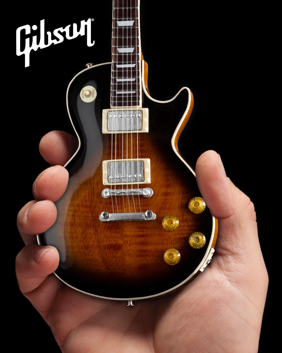 GIBSON LES PAUL TRADITIONAL TOBACCO BURST 1:4 SCALE MINI GUITAR MODEL