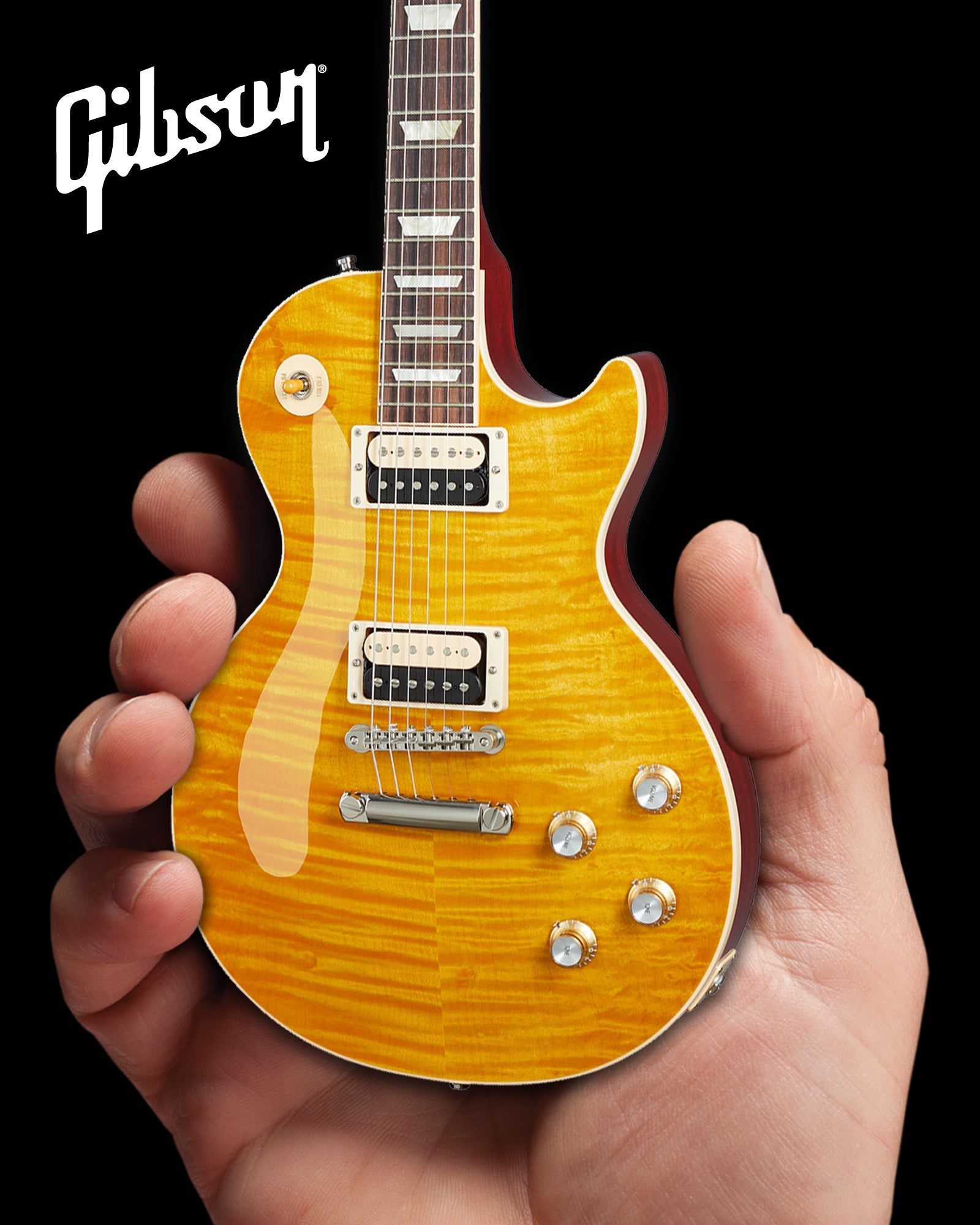 SLASH GIBSON LES PAUL STANDARD APPETITE BURST 1:4 SCALE MINI GUITAR MODEL
