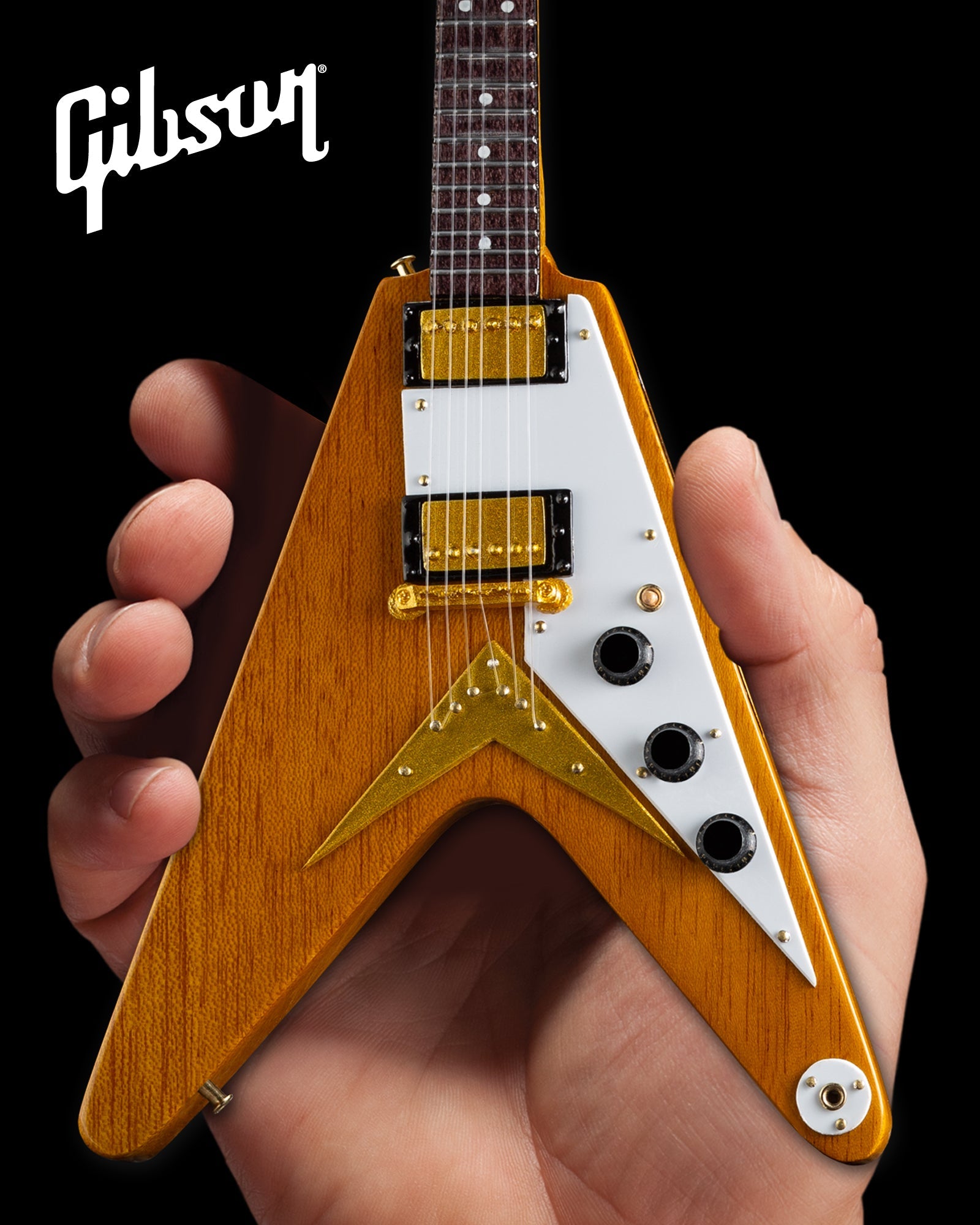 GIBSON 1958 KORINA FLYING V 1:4 SCALE MINI GUITAR MODEL