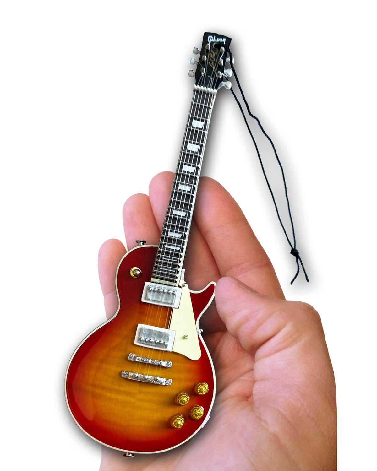 6" GIBSON 1959 LES PAUL STANDARD CHERRY SUNBURST GUITAR HOLIDAY ORNAMENT