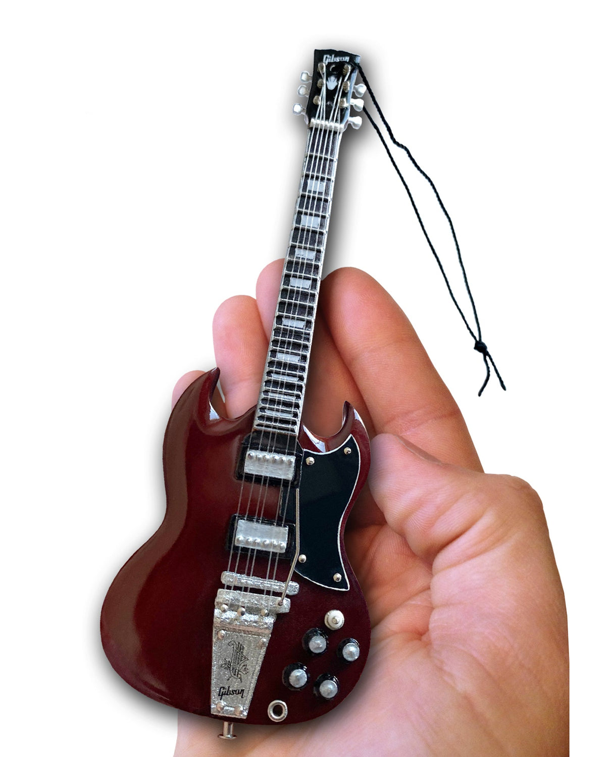 6" GIBSON 1964 SG STANDARD CHERRY GUITAR HOLIDAY ORNAMENT
