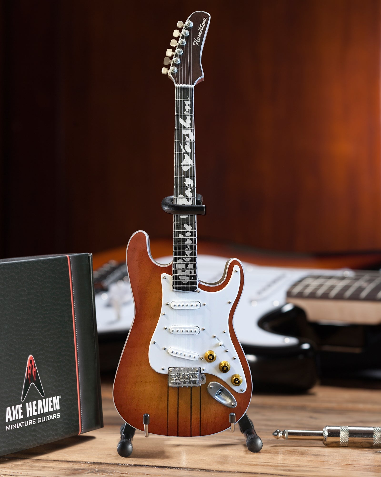 STEVIE RAY VAUGHAN SRV SET OF 3 MINI GUITAR REPLICA COLLECTIBLES - OFFICIALLY LICENSED FENDER