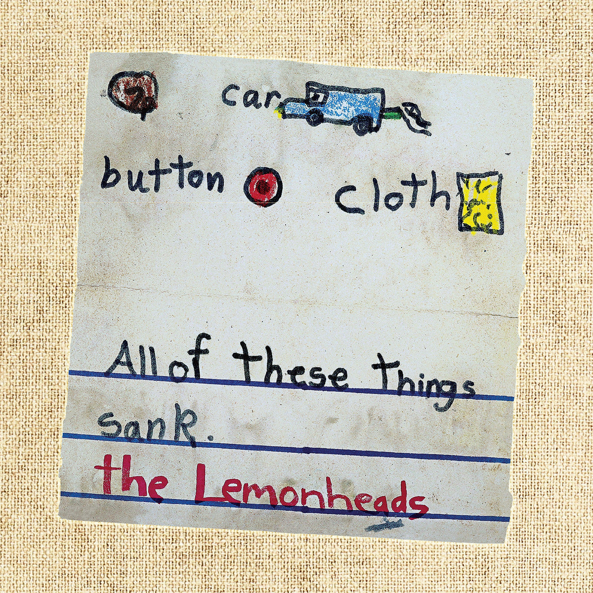 THE LEMONHEADS 'CAR BUTTON CLOTH' 30TH ANNIVERSARY EDITION LP (White Vinyl)