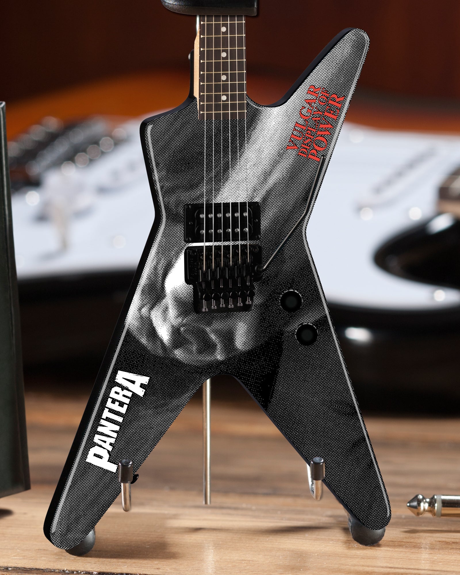 DEAN DIMEBAG PANTERA VULGAR DISPLAY OF POWER ML MINIATURE GUITAR MODEL - ARTIST PROOF EDITION