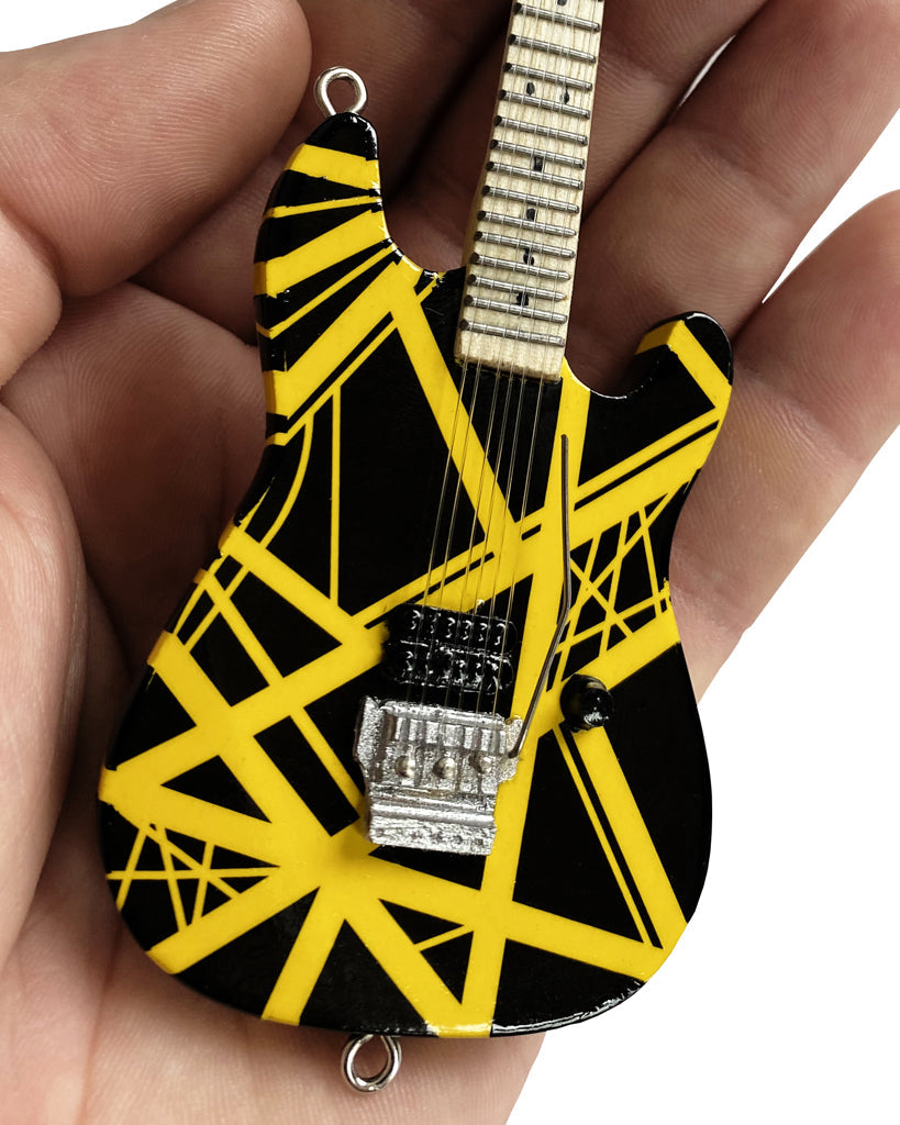 6" OFFICIALLY LICENSED EVH VH2 BUMBLEBEE GUITAR HOLIDAY ORNAMENT