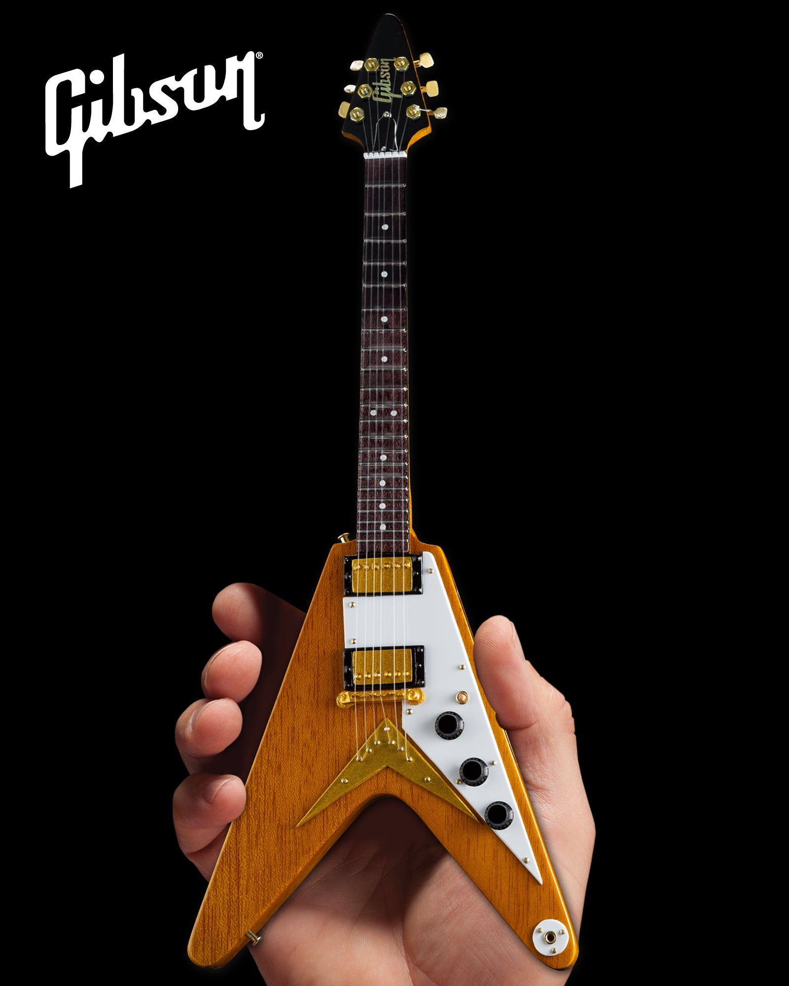 GIBSON 1958 KORINA FLYING V 1:4 SCALE MINI GUITAR MODEL