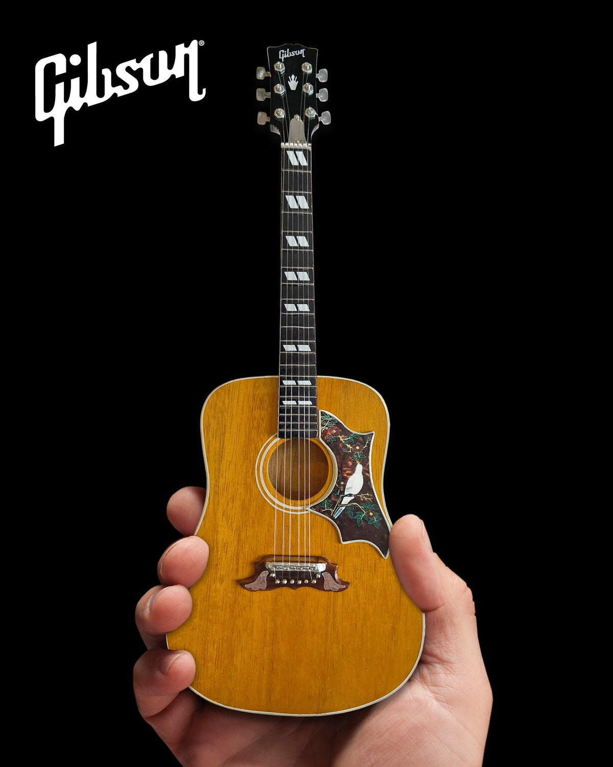 GIBSON DOVE ORIGINAL ACOUSTIC 1:4 SCALE MINI GUITAR MODEL - ANTIQUE NATURAL