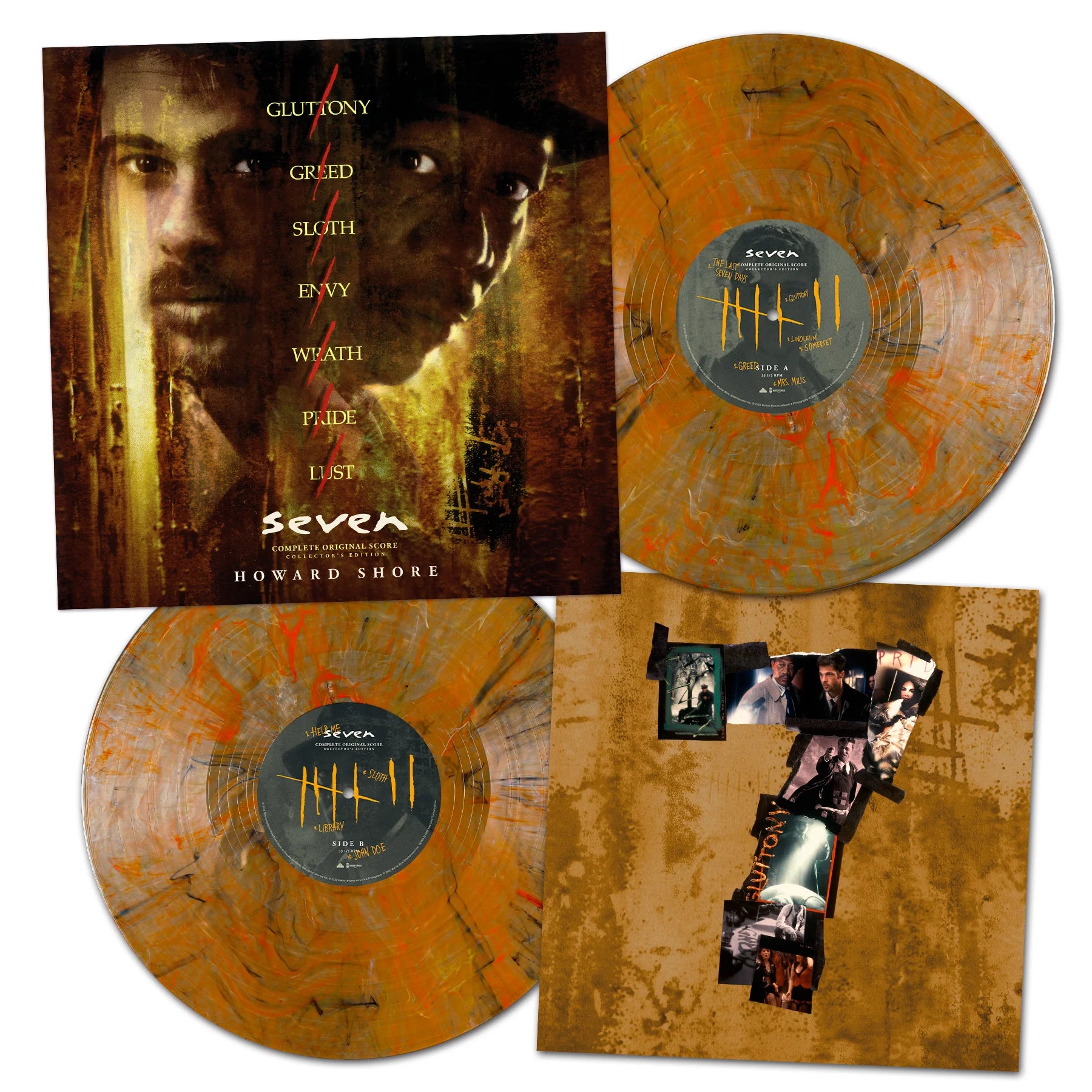 SEVEN ORIGINAL MOTION PICTURE SCORE 2LP ("What's In The Box" Swirl Colored Vinyl)
