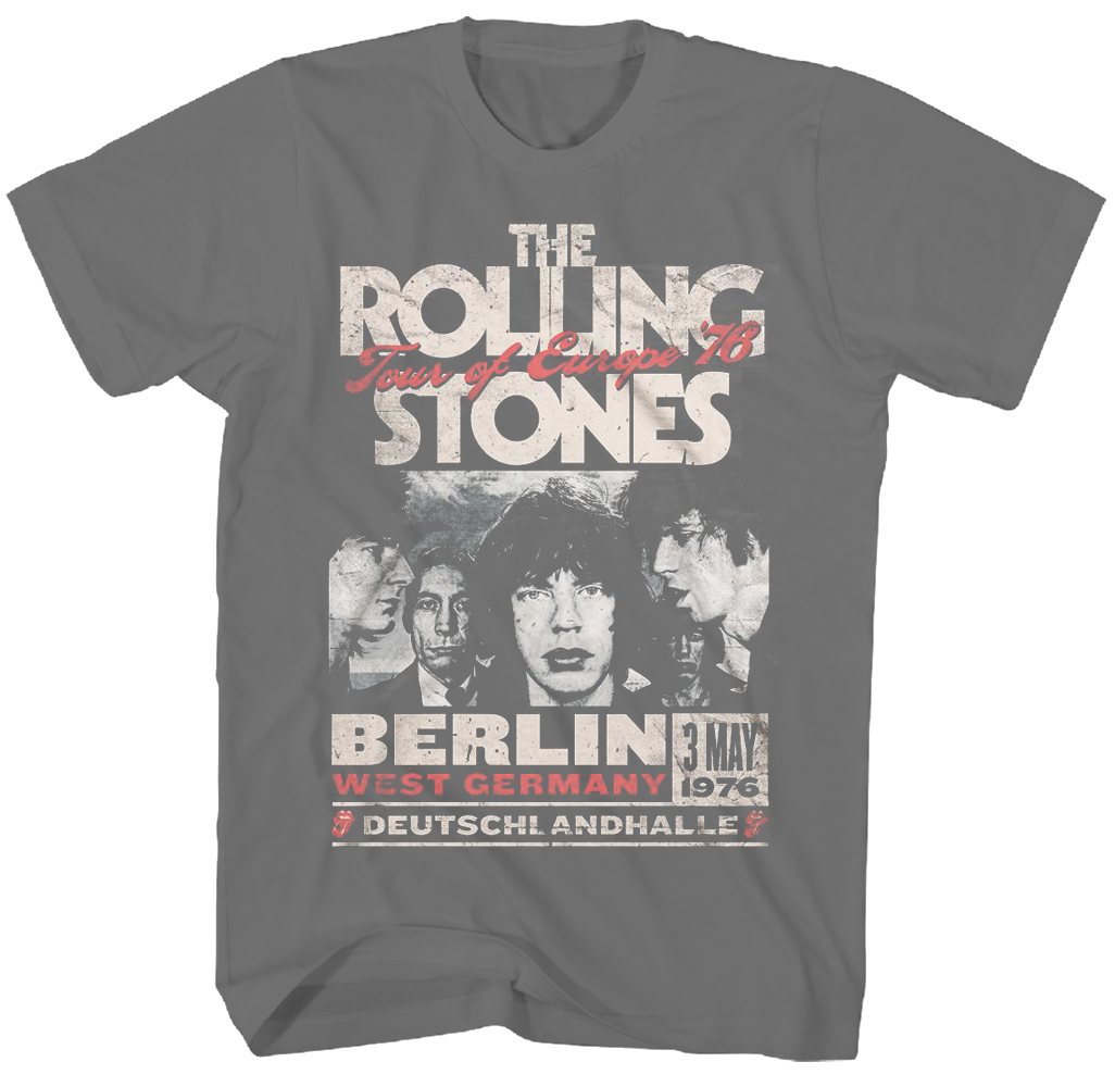 ROLLING STONES EUROPE 1976 T-SHIRT