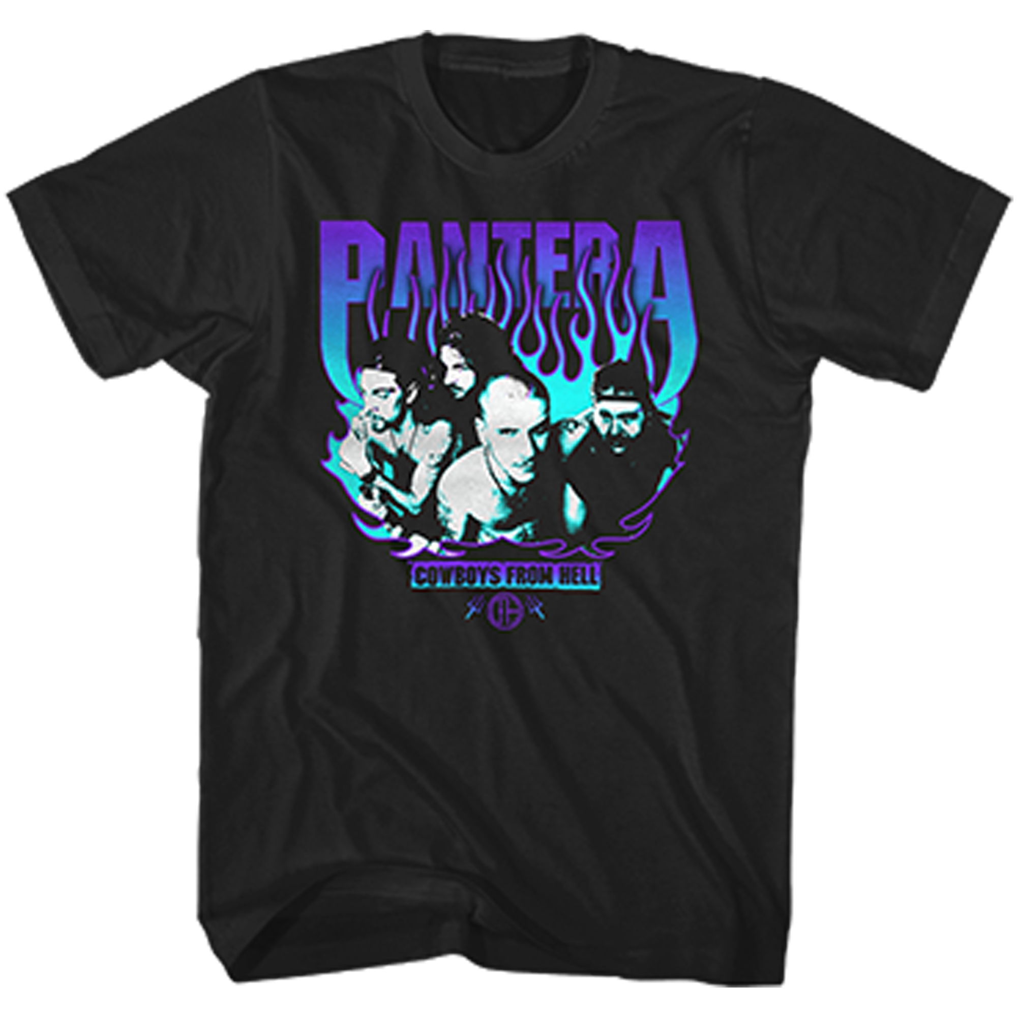 PANTERA CWBYS FRM HELL PRPL FLM T-SHIRT