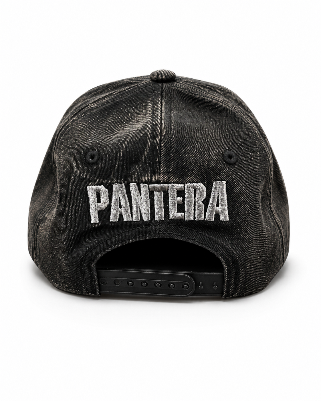 Pantera
Acid Washed
Flat Embroidery with
EmbroideredStitch Bill Art Black 6 Panel Dad Hat