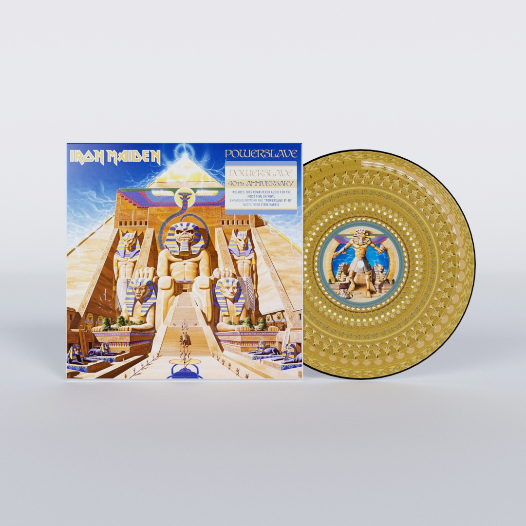 IRON MAIDEN 'POWERSLAVE' LP (40th Anniversary, Zoetrope Vinyl) IRON MAIDEN 'POWERSLAVE' LP (40th Anniversary, Zoetrope Vinyl)