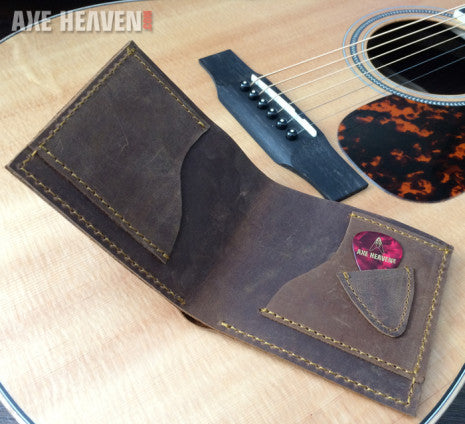 DREADNOUGHT ACOUSTIC GUITAR WALLET - HANDMADE FROM GENUINE LEATHER