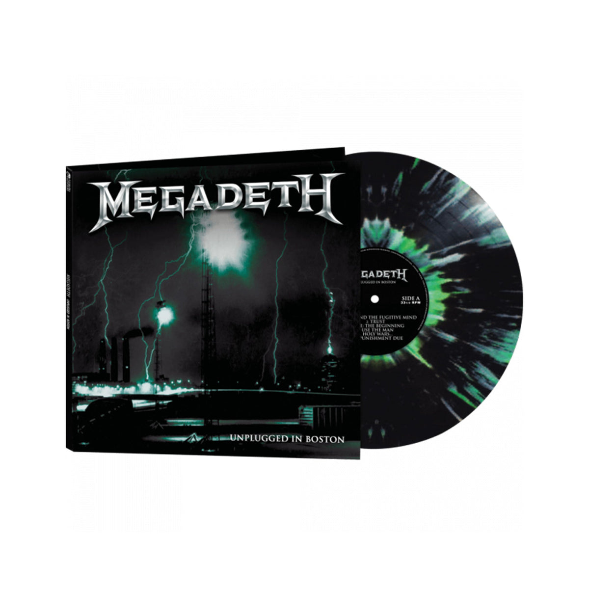 MEGADETH 'UNPLUGGED IN BOSTON' LP (Black/Green Splatter Vinyl)