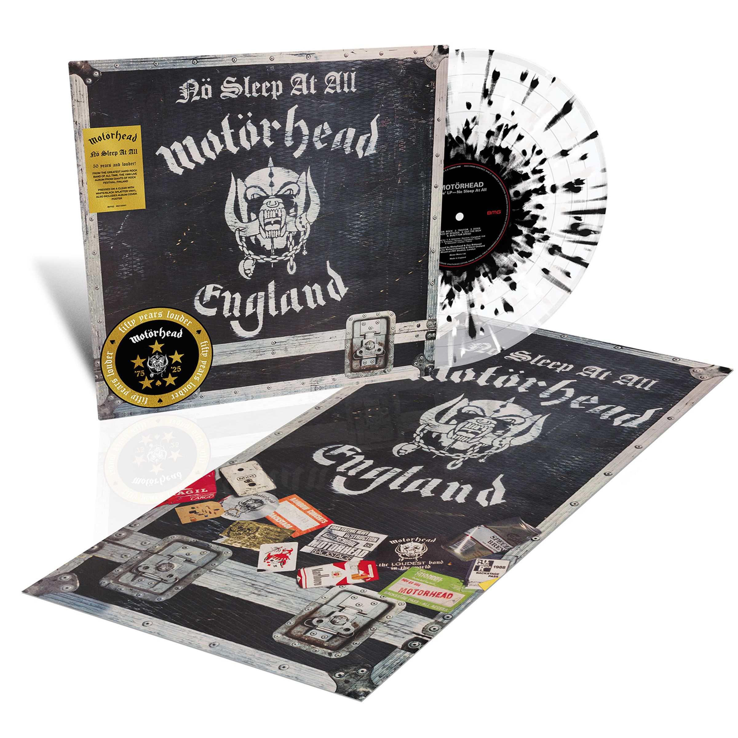 激レア！廃盤 Motörhead モーターヘッド 限定版 レコード LP MOTORHEAD 'NO SLEEP AT ALL' LP (50th Anniversary Edition