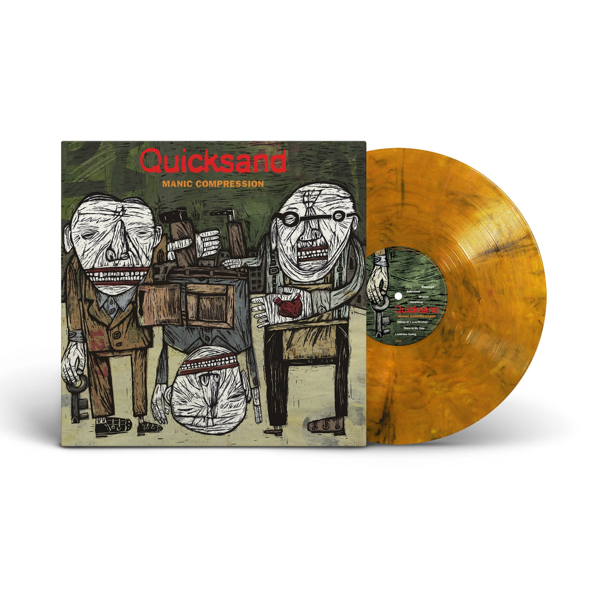 QUICKSAND'MANIC COMPRESSION' LP (Tigers Eye Orange Vinyl)