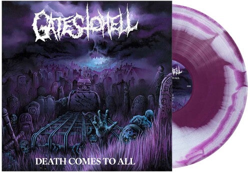 GATES TO HELL ‘DEATH COMES TO ALL’ LP (Purple & White Swirl Vinyl)