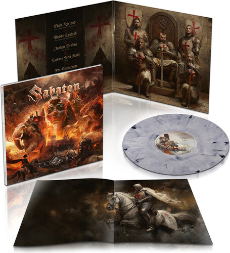 SABATON'LEGENDS' LP (Templars Edition, White Marbled Vinyl)